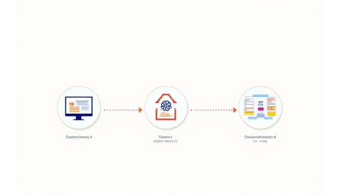 Infographic showing a person taking an online health assessment, leading to personalized data and recommendations.